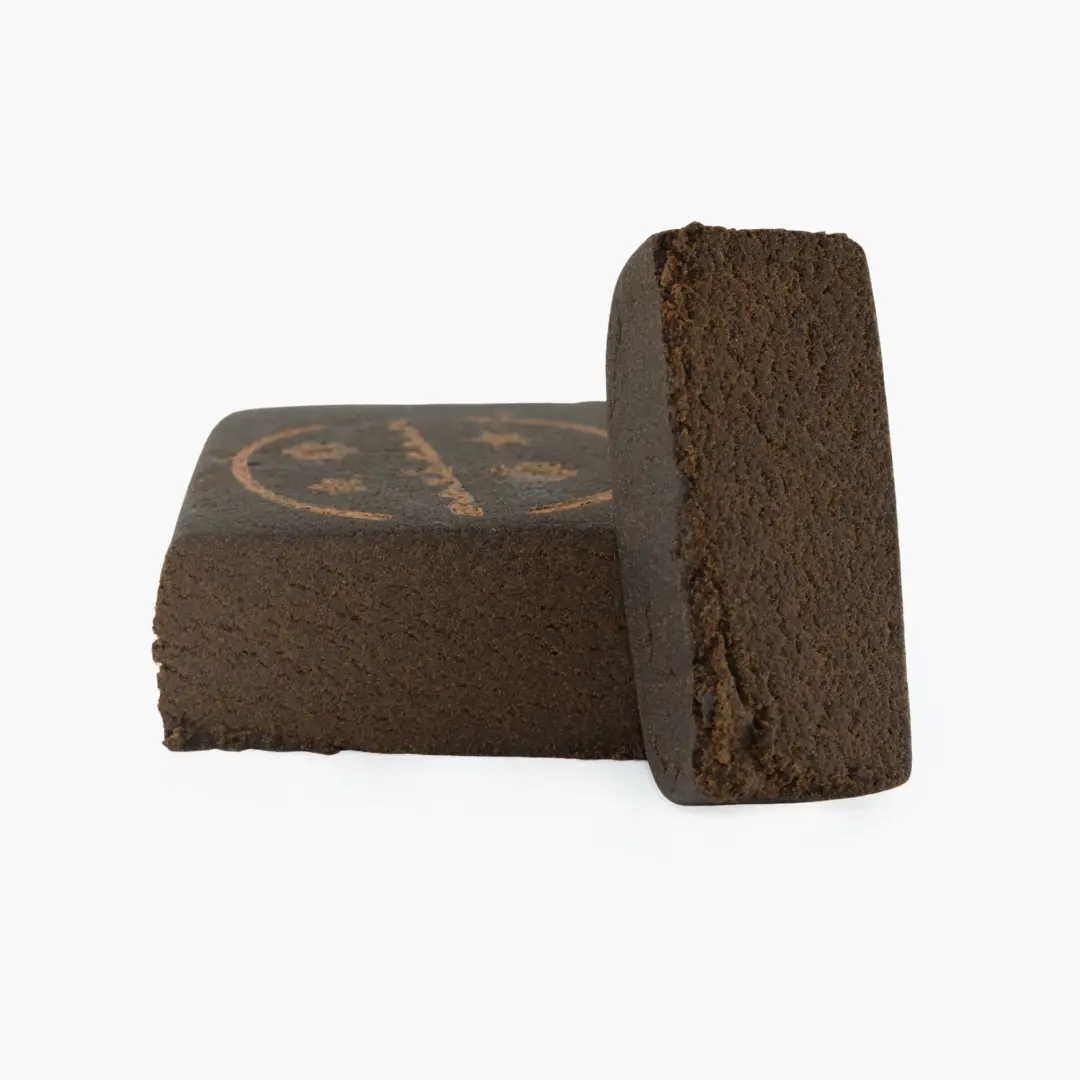 Afghan Hash 70% CBD, panetto pressato marrone cioccolato