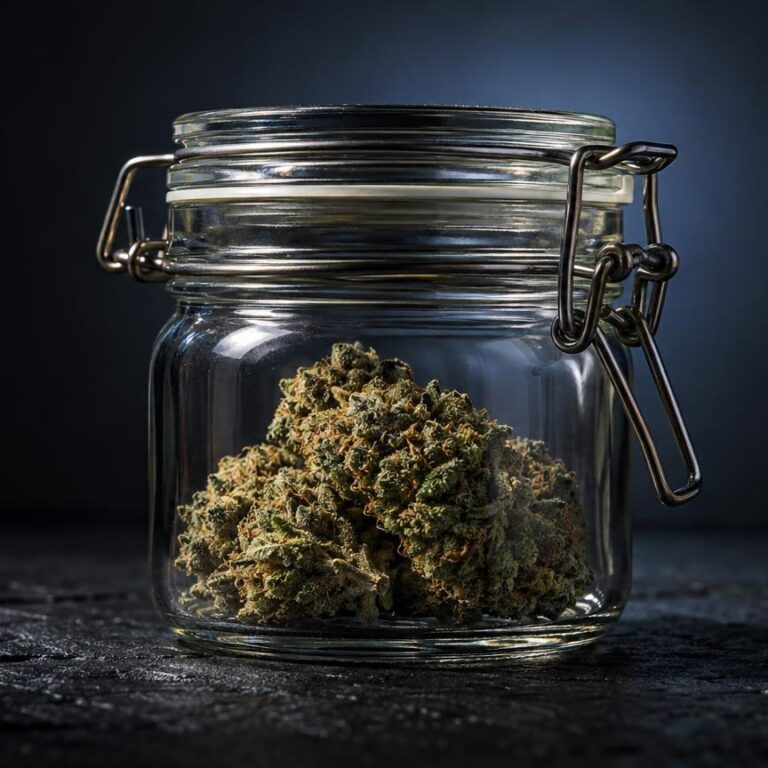 Primo piano in luce naturale sul tema Come conservare la cannabis light