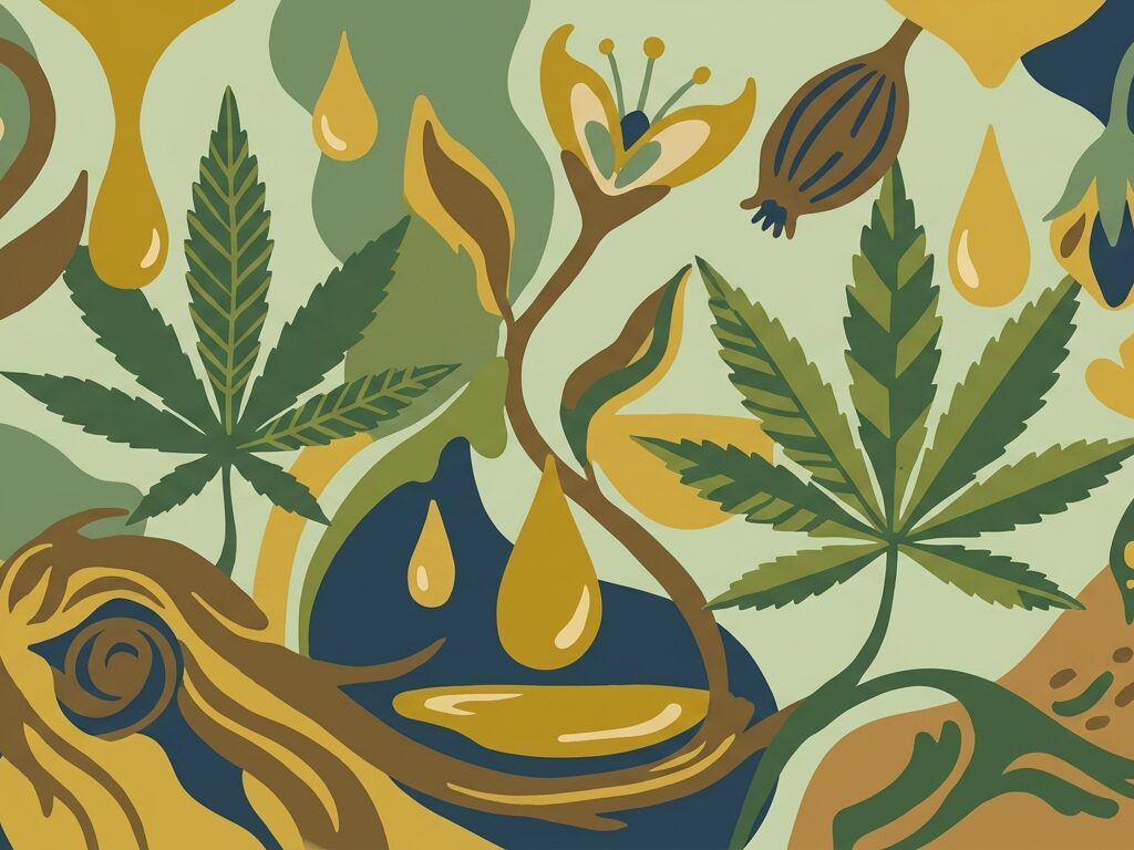 Illustrazione: Cannabis oil