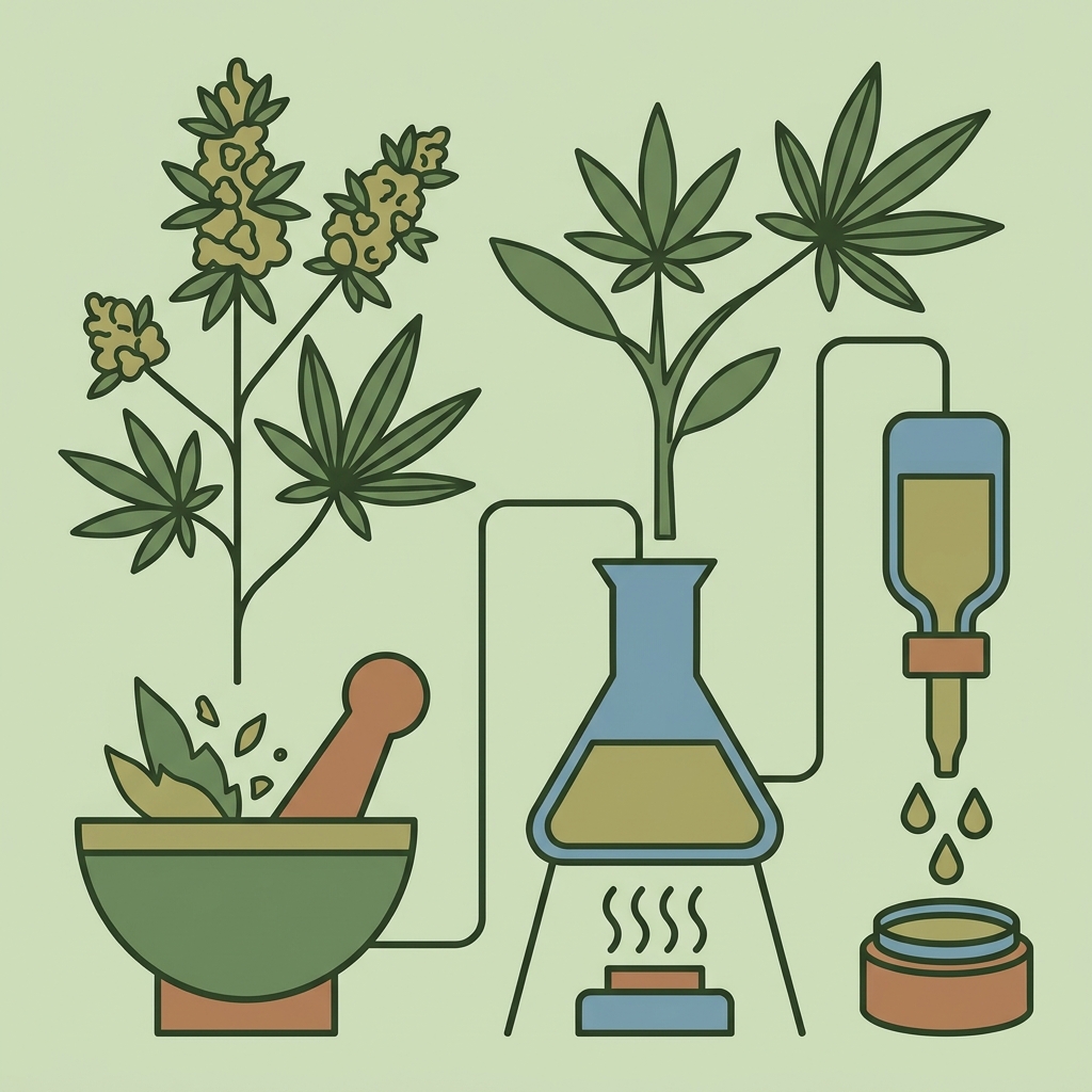 Illustrazione: Cannabis oil · Come si fa l'olio di cannabis?