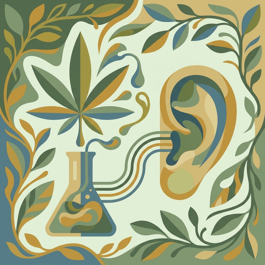 Illustrazione: Cannabis oil per udito · Cannabis oil per udito: che prodotto è davvero?