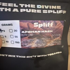 Recensione cliente Afghan Hash con foto - Spliff