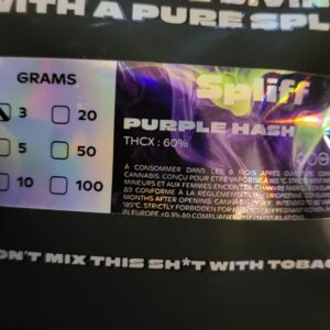 Recensione cliente Purple Hash con foto - Spliff