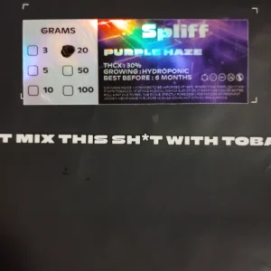 Recensione cliente Purple Haze con foto - Spliff