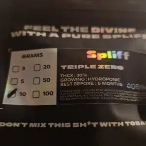 Recensione cliente Triple Zero con foto - Spliff